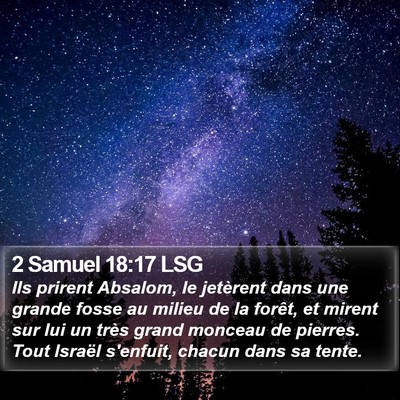 2 Samuel 18:17 LSG Bible Verse Image