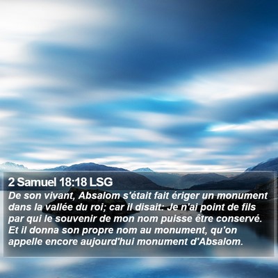 2 Samuel 18:18 LSG Bible Verse Image