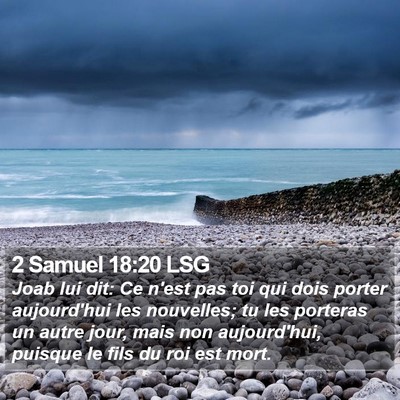 2 Samuel 18:20 LSG Bible Verse Image