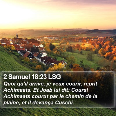2 Samuel 18:23 LSG Bible Verse Image