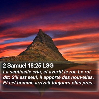 2 Samuel 18:25 LSG Bible Verse Image