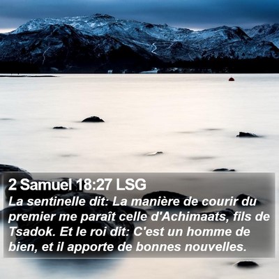 2 Samuel 18:27 LSG Bible Verse Image