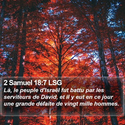 2 Samuel 18:7 LSG Bible Verse Image