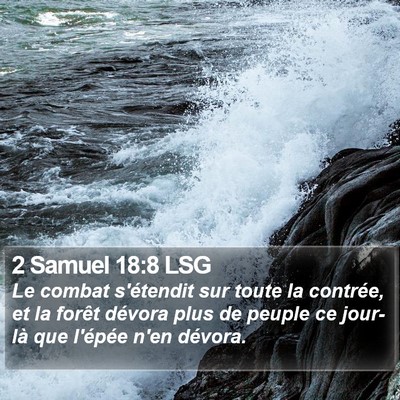 2 Samuel 18:8 LSG Bible Verse Image