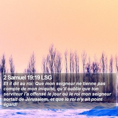2 Samuel 19:19 LSG Bible Verse Image