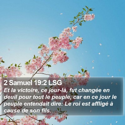 2 Samuel 19:2 LSG Bible Verse Image
