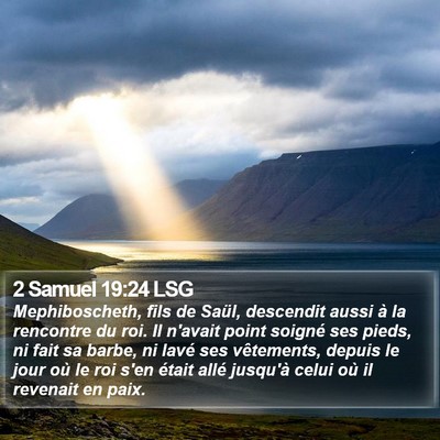 2 Samuel 19:24 LSG Bible Verse Image
