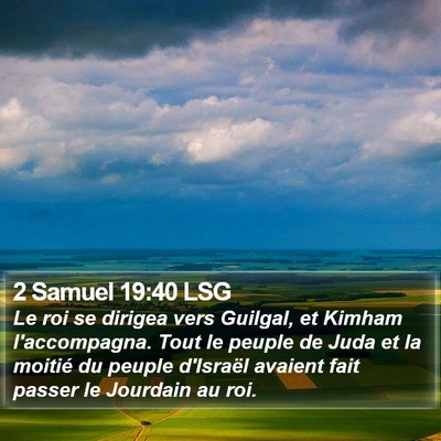 2 Samuel 19:40 LSG Bible Verse Image