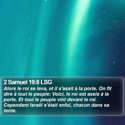 2 Samuel 19:8 LSG Bible Verse Image