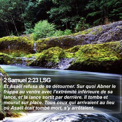 2 Samuel 2:23 LSG Bible Verse Image