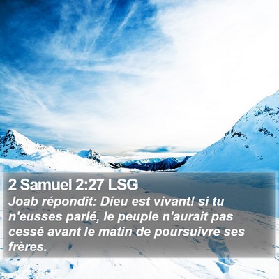 2 Samuel 2:27 LSG Bible Verse Image