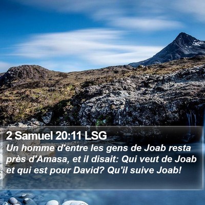 2 Samuel 20:11 LSG Bible Verse Image