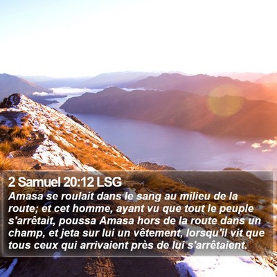2 Samuel 20:12 LSG Bible Verse Image