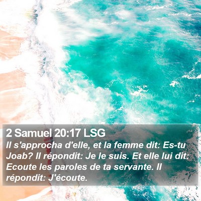 2 Samuel 20:17 LSG Bible Verse Image