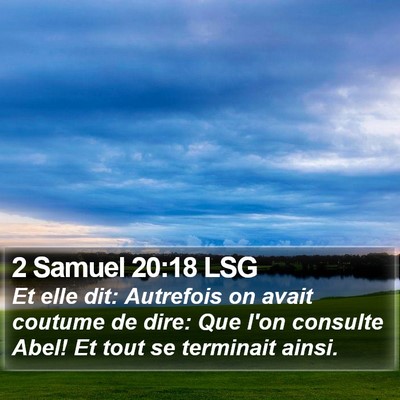 2 Samuel 20:18 LSG Bible Verse Image