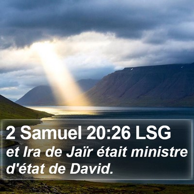 2 Samuel 20:26 LSG Bible Verse Image