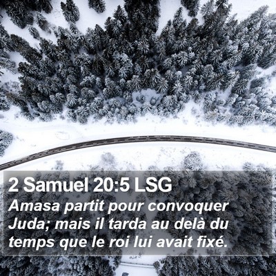2 Samuel 20:5 LSG Bible Verse Image