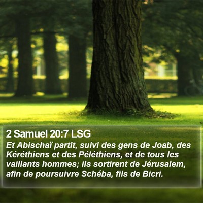 2 Samuel 20:7 LSG Bible Verse Image