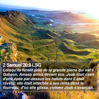 2 Samuel 20:8 LSG Bible Verse Image
