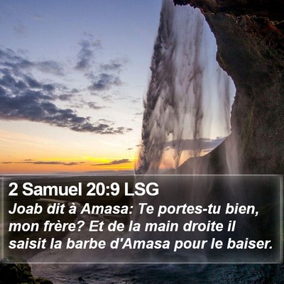 2 Samuel 20:9 LSG Bible Verse Image