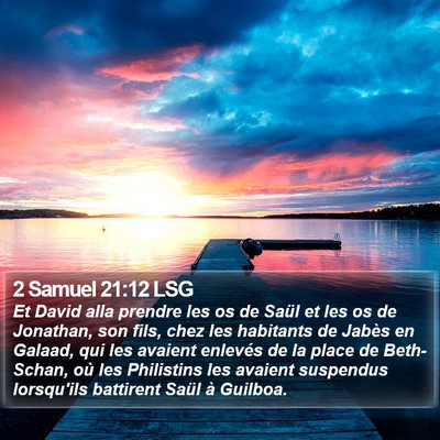 2 Samuel 21:12 LSG Bible Verse Image