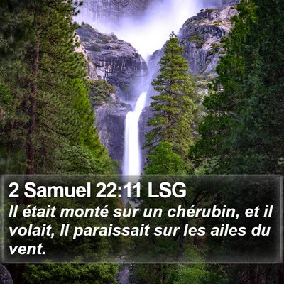 2 Samuel 22:11 LSG Bible Verse Image