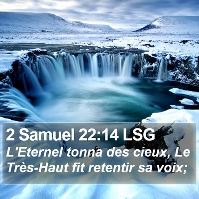 2 Samuel 22:14 LSG Bible Verse Image