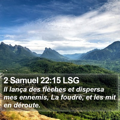2 Samuel 22:15 LSG Bible Verse Image