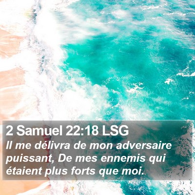 2 Samuel 22:18 LSG Bible Verse Image