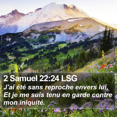 2 Samuel 22:24 LSG Bible Verse Image