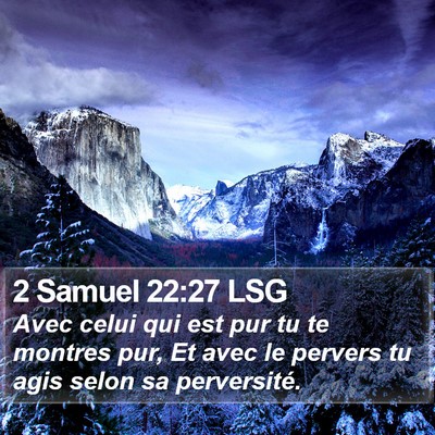 2 Samuel 22:27 LSG Bible Verse Image