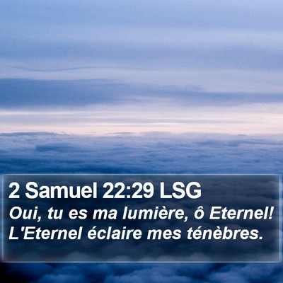 2 Samuel 22:29 LSG Bible Verse Image