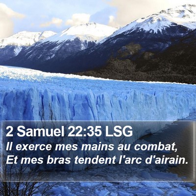 2 Samuel 22:35 LSG Bible Verse Image