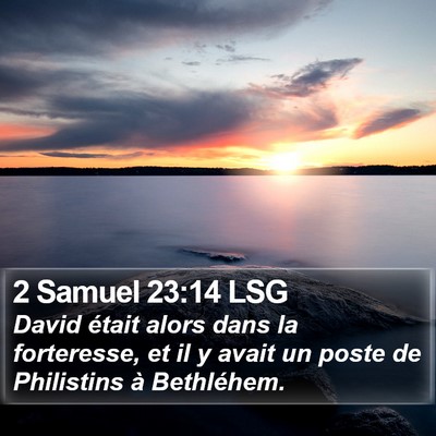 2 Samuel 23:14 LSG Bible Verse Image