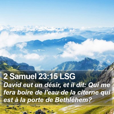 2 Samuel 23:15 LSG Bible Verse Image