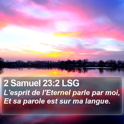 2 Samuel 23:2 LSG Bible Verse Image