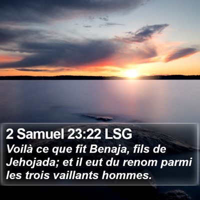 2 Samuel 23:22 LSG Bible Verse Image