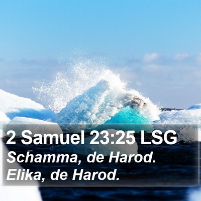 2 Samuel 23:25 LSG Bible Verse Image