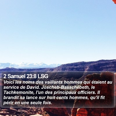 2 Samuel 23:8 LSG Bible Verse Image