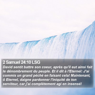 2 Samuel 24:10 LSG Bible Verse Image
