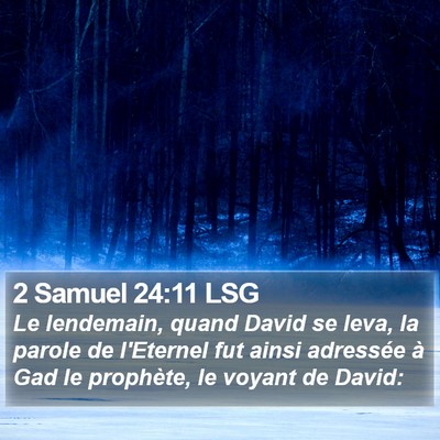 2 Samuel 24:11 LSG Bible Verse Image