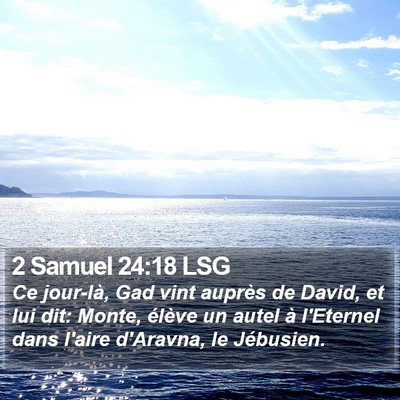 2 Samuel 24:18 LSG Bible Verse Image