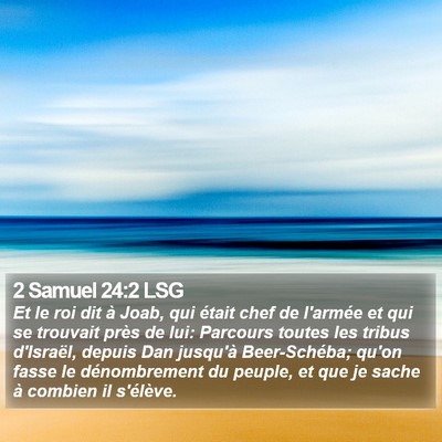 2 Samuel 24:2 LSG Bible Verse Image