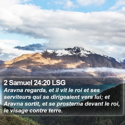 2 Samuel 24:20 LSG Bible Verse Image