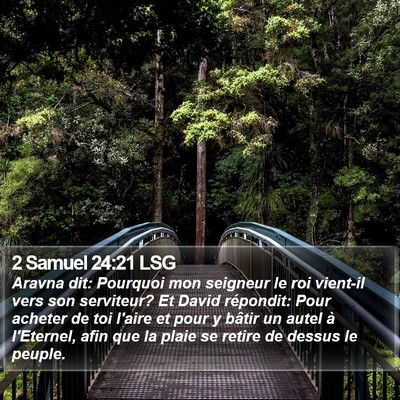 2 Samuel 24:21 LSG Bible Verse Image