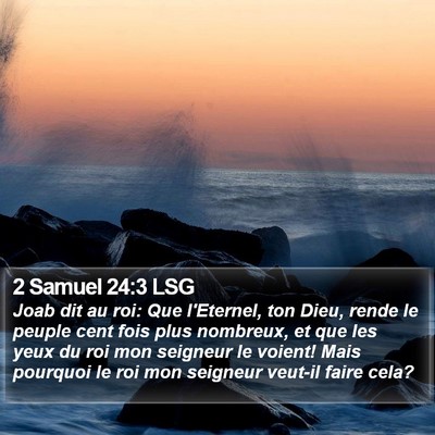 2 Samuel 24:3 LSG Bible Verse Image