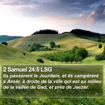 2 Samuel 24:5 LSG Bible Verse Image