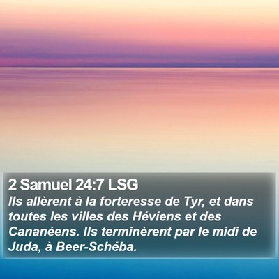 2 Samuel 24:7 LSG Bible Verse Image