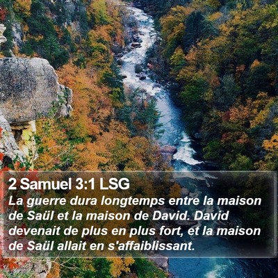 2 Samuel 3:1 LSG Bible Verse Image