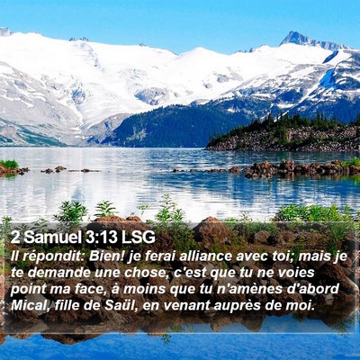 2 Samuel 3:13 LSG Bible Verse Image
